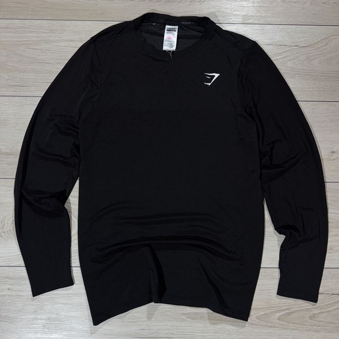 Чорна Спортивна кофта лонгслів ДжимШарк GymShark S оригінал