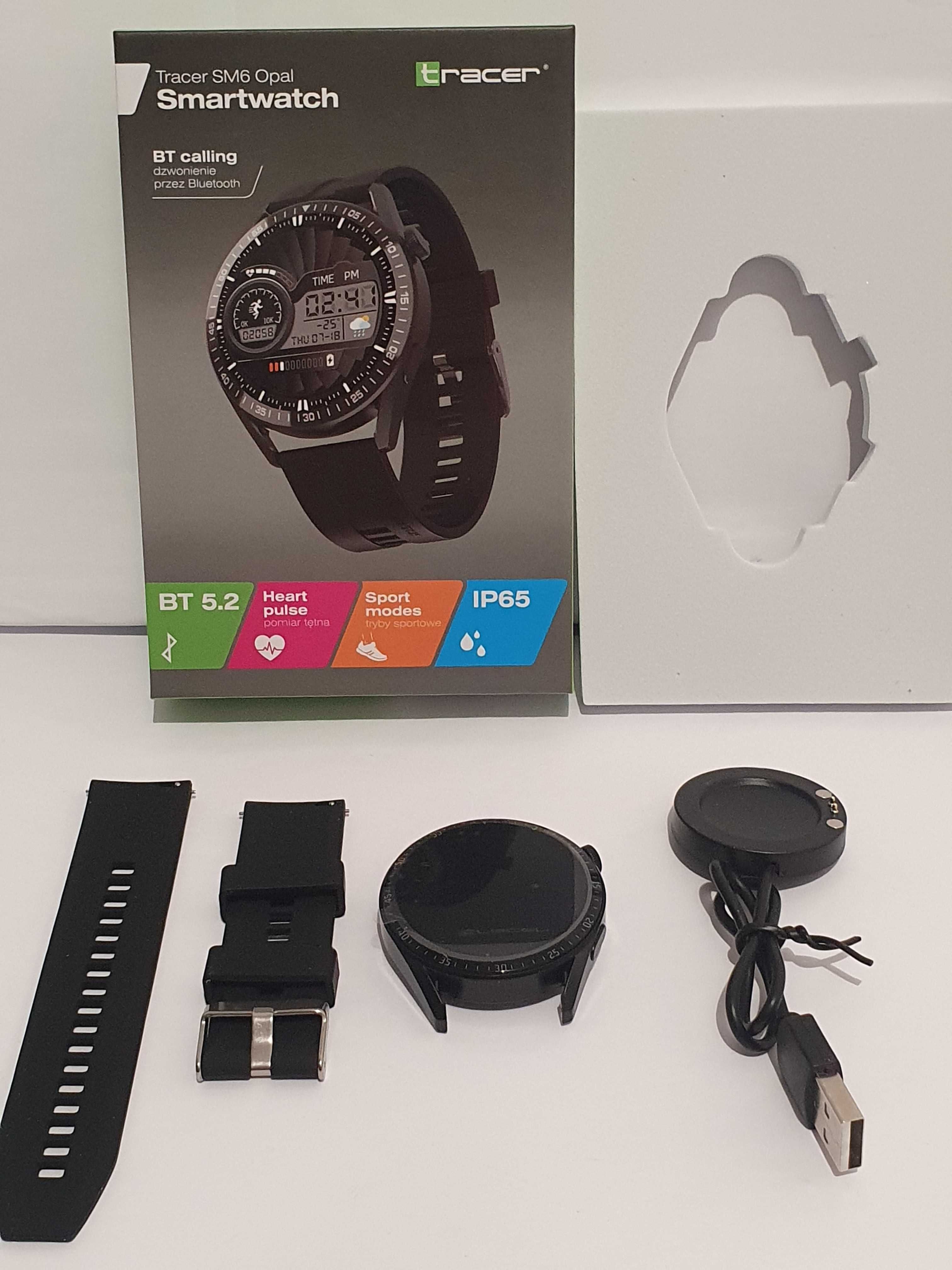 TRACER SM6 OPAL zegarek smartwatch BT 5,2 calling Najnowszy Model