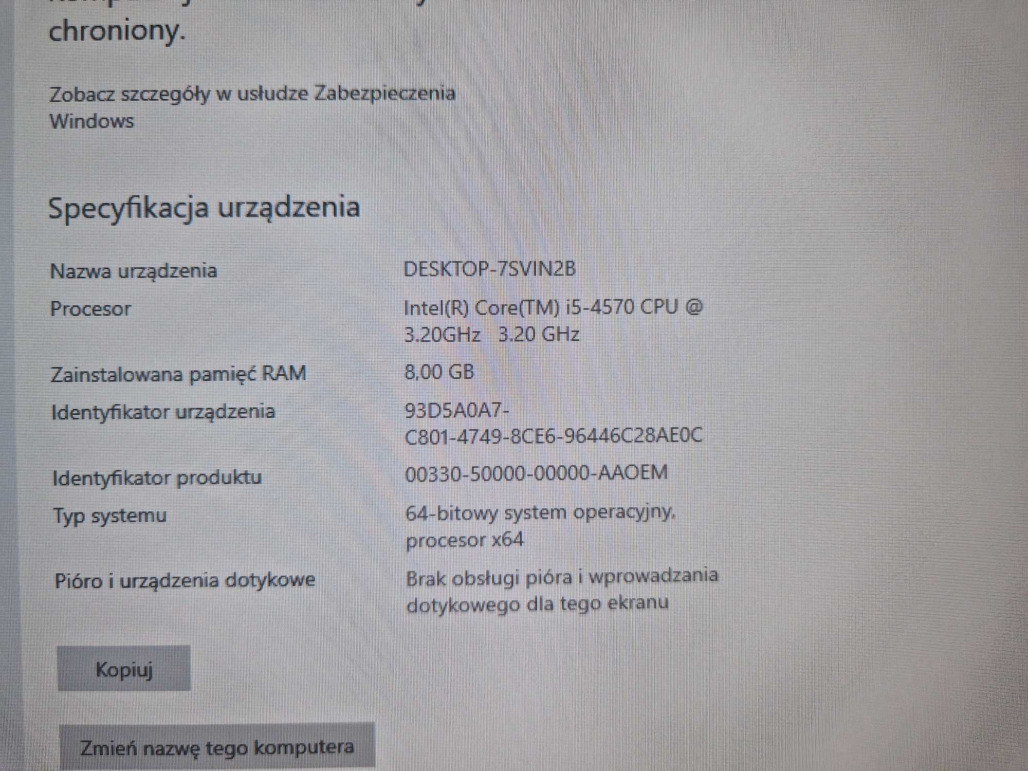 PC AIO HP ProOne 600 Komputer All in One 21.5"