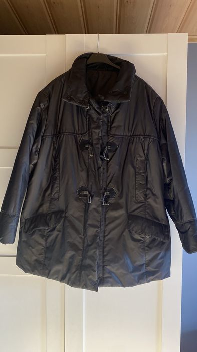 Kurtka zimowa płaszcz czarny męski długi