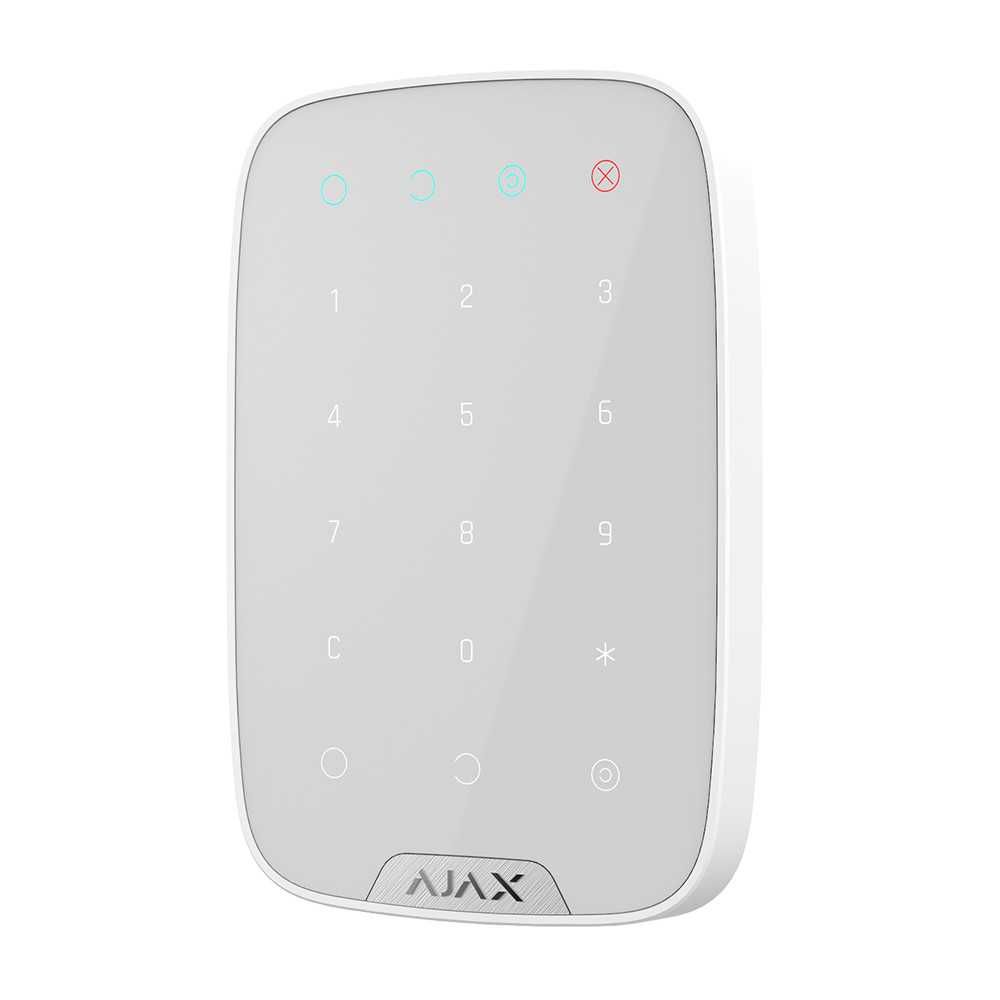 Беспроводная сенсорная клавиатура Ajax KeyPad EU белая