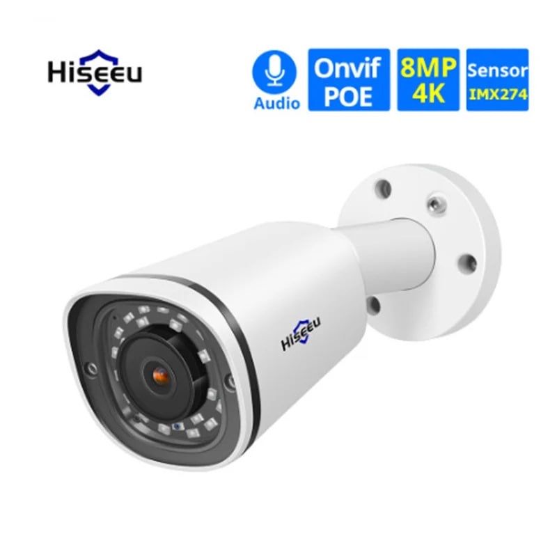 IP камера Hiseeu HB848-P 4К 8МП POE матриця Sony IMX 274 2,8мм H265