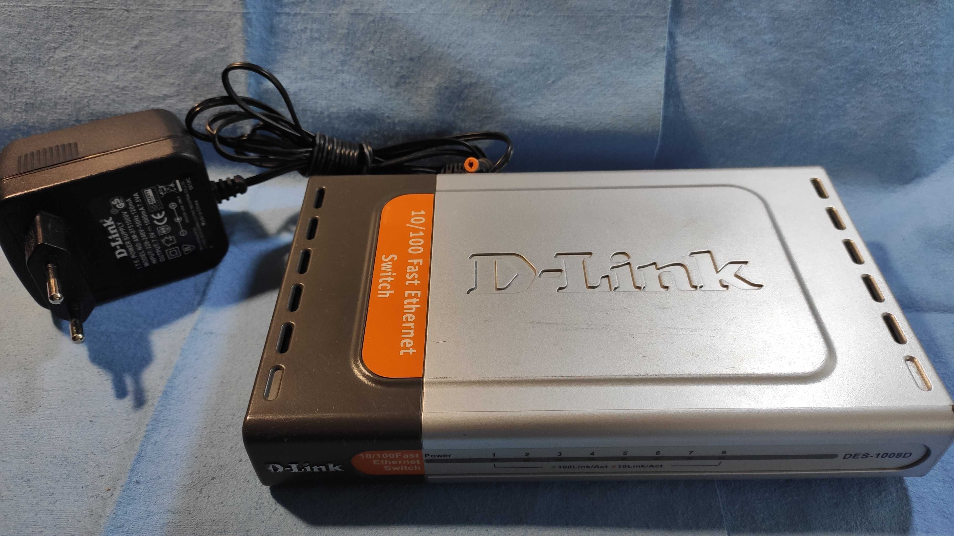 Комутатор (Switch) D-Link DES-1008D (8 портів по 100 Мбіт/с)