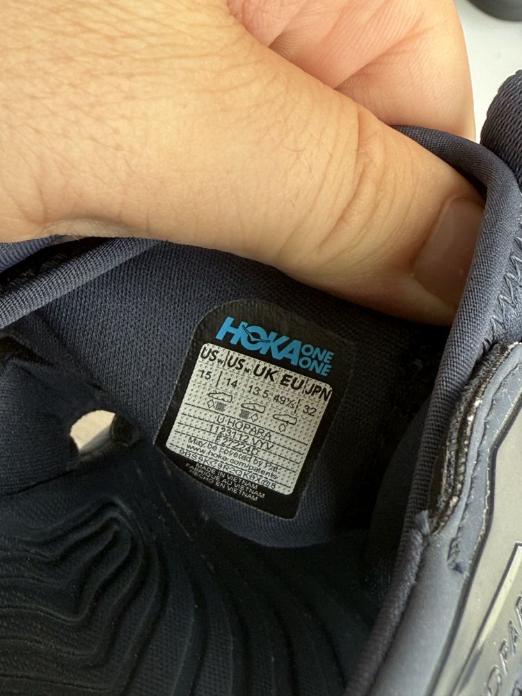 Як нові трекінгові оригінал сандалі Hoka hopara 48,5-49,5 розмір 32см