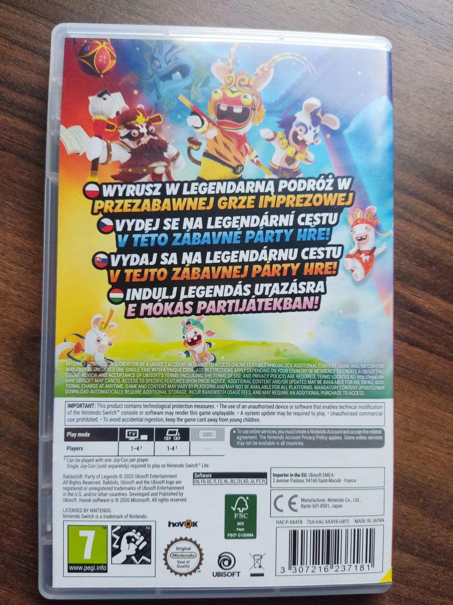 Rabbids party of legends Nintendo switch kradridge
