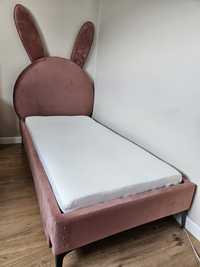 Łóżko tapicerowane królik 80x160 z szufladą