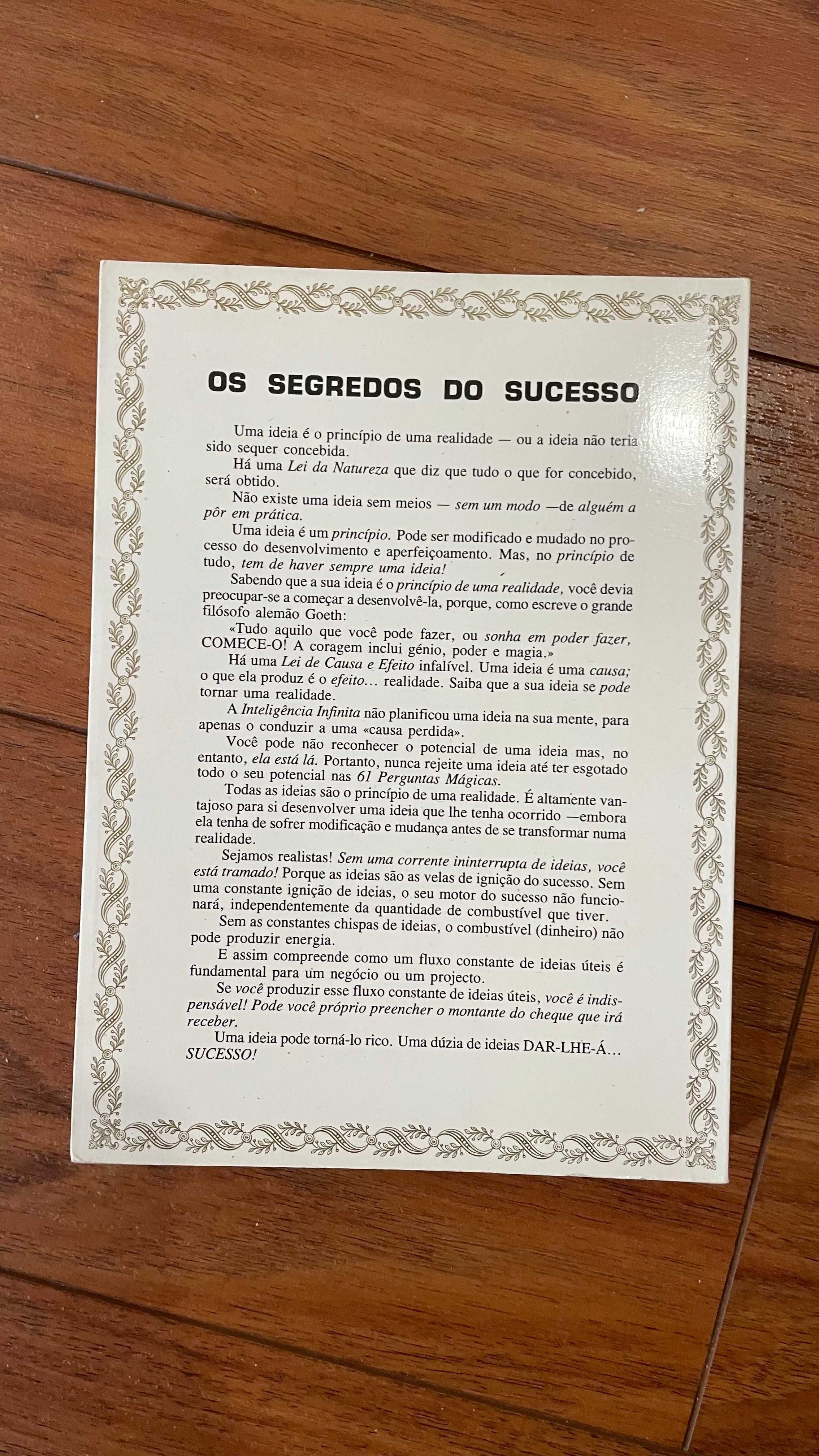 Os segredos do sucesso livro