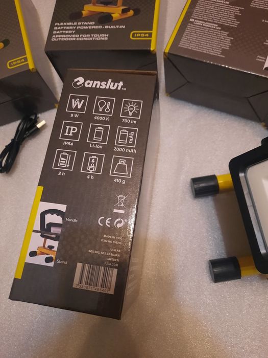 Акамуляторна лед LED лампа ностольна переносна на аккамуляторі