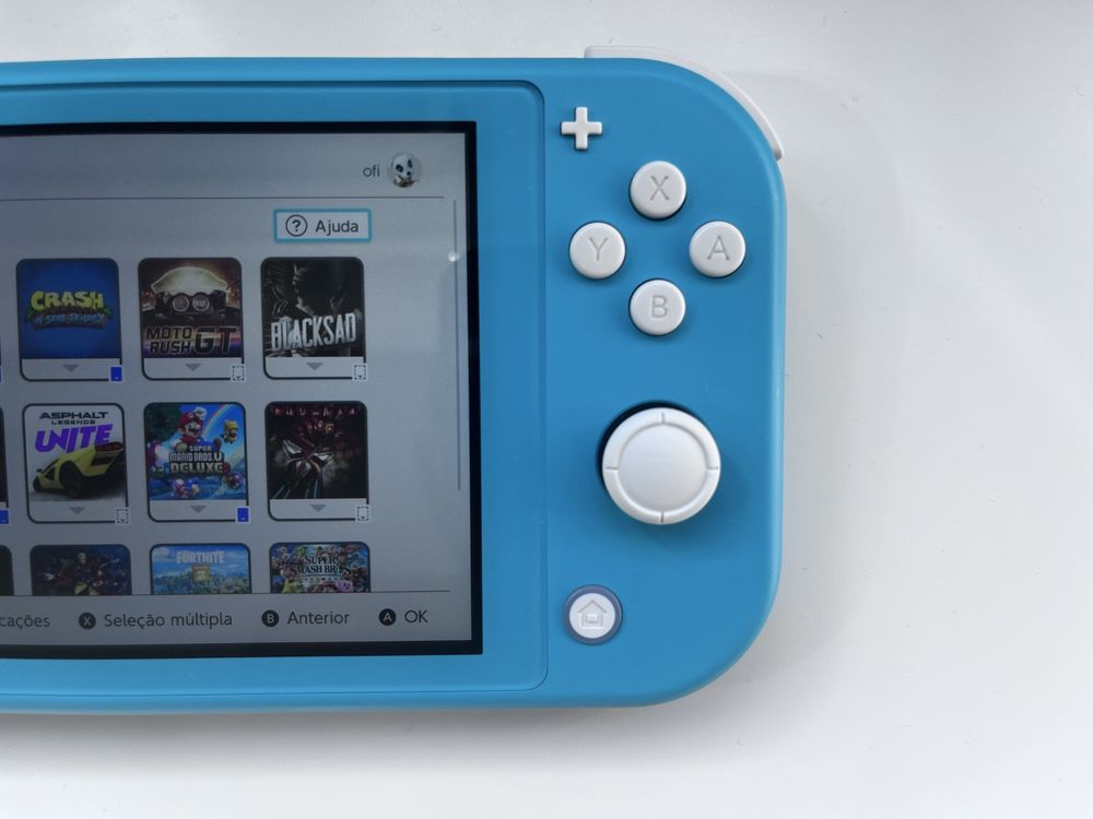 Nintendo Switch Lite Turquesa + 18 jogos digitais