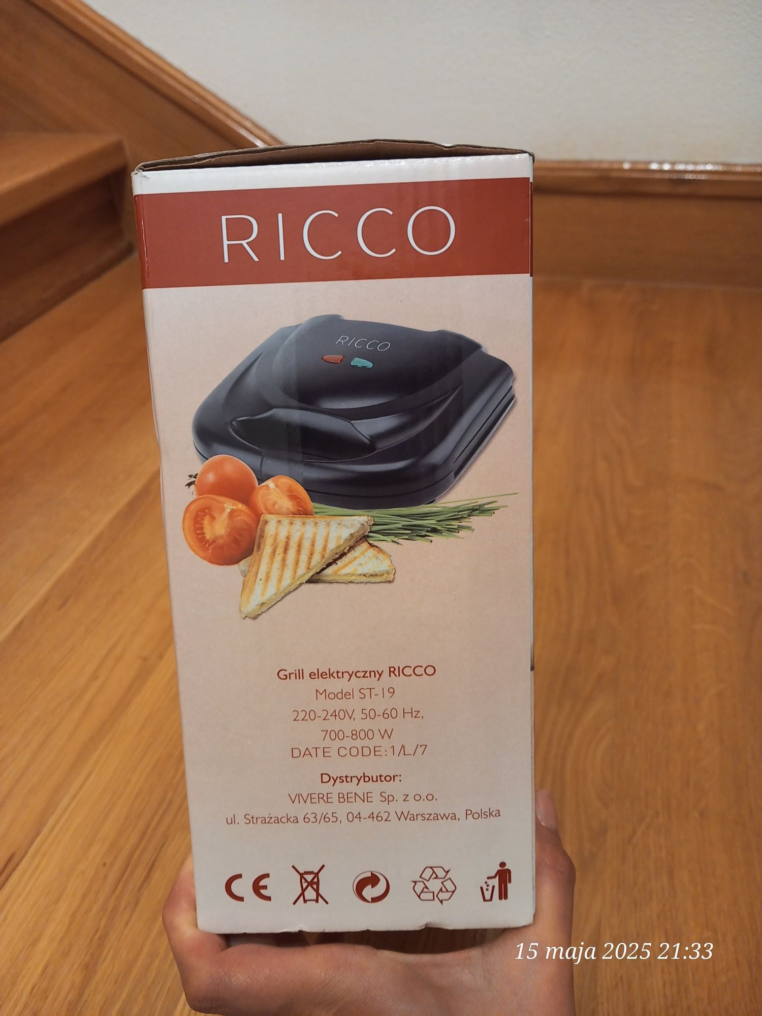 Grill elektryczny st -19 RICCO
