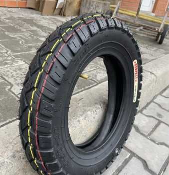 Шина з камерою 3.50-10 аналог (90/90-10) Шипована до скутера