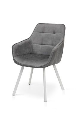 Крісло Тандем велюр світло-сірий