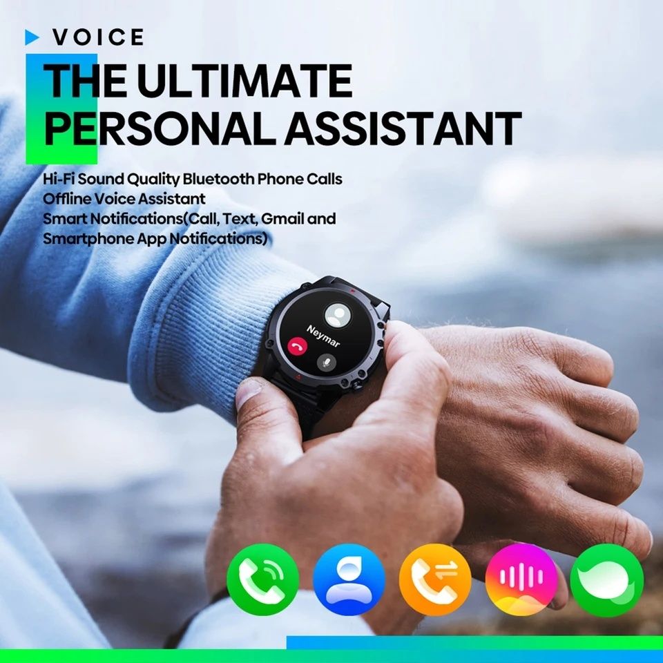 Спортивные водоупорные 30 метров смарт часы Zeblaze Vibe 7 Lite металл
