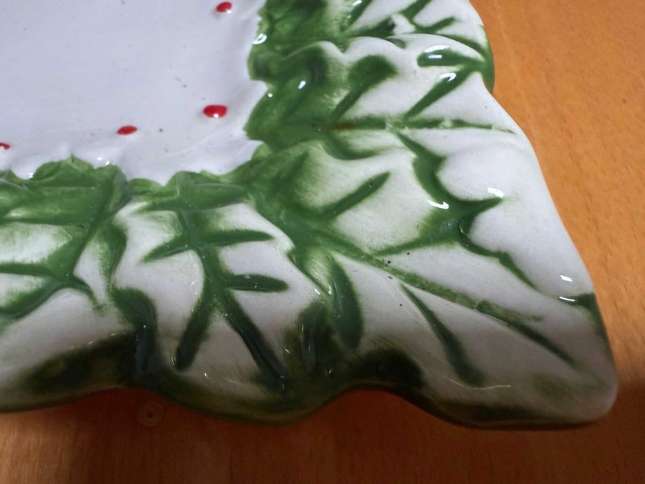 Talerz świąteczny, Santa Have a Cookie, ceramika, 29 x 29 cm