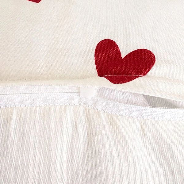 POSZEWKA 70x80 na poduszkę DEKORACYJNA pościelowa Eusebia Home w serca