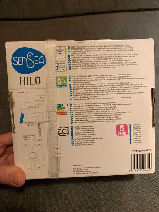 Torneira em aço inoxidável nova Sensea