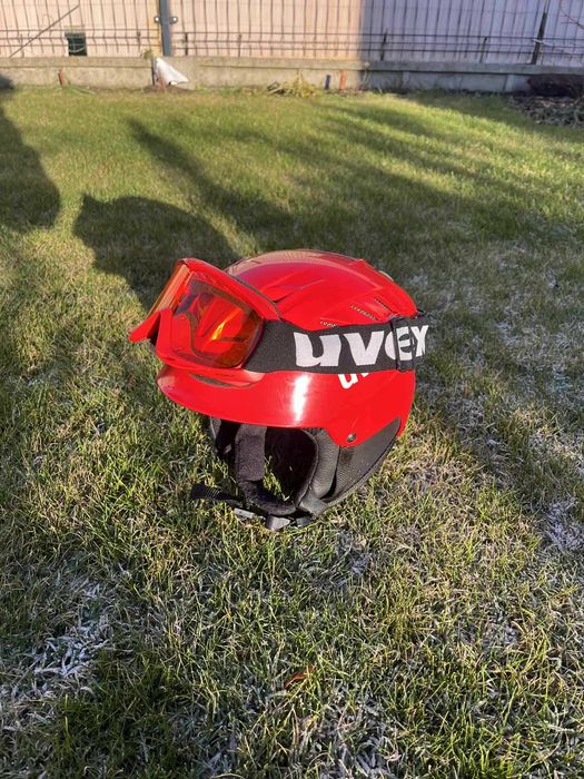 kask uvex czerwony