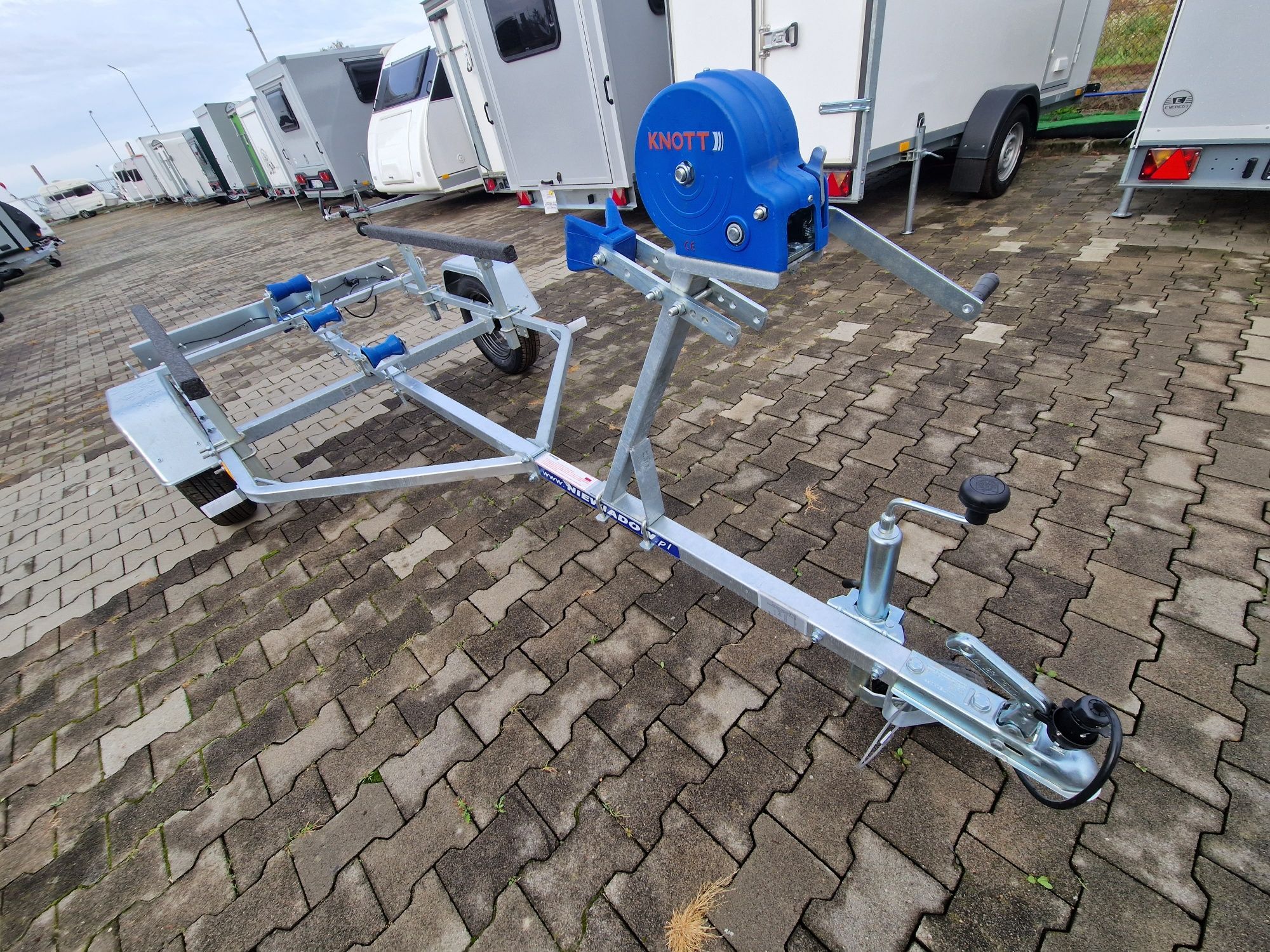 Nowa Przyczepa Podłodziowa ponton łódź 350 - 550cm Niewiadów P400 P415