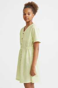 Літня сукня H&M 10-11 р. в смужку платье плаття зелене Н&М сарафан