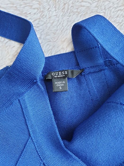 Guess sukienka S granatowa bodicon slim
