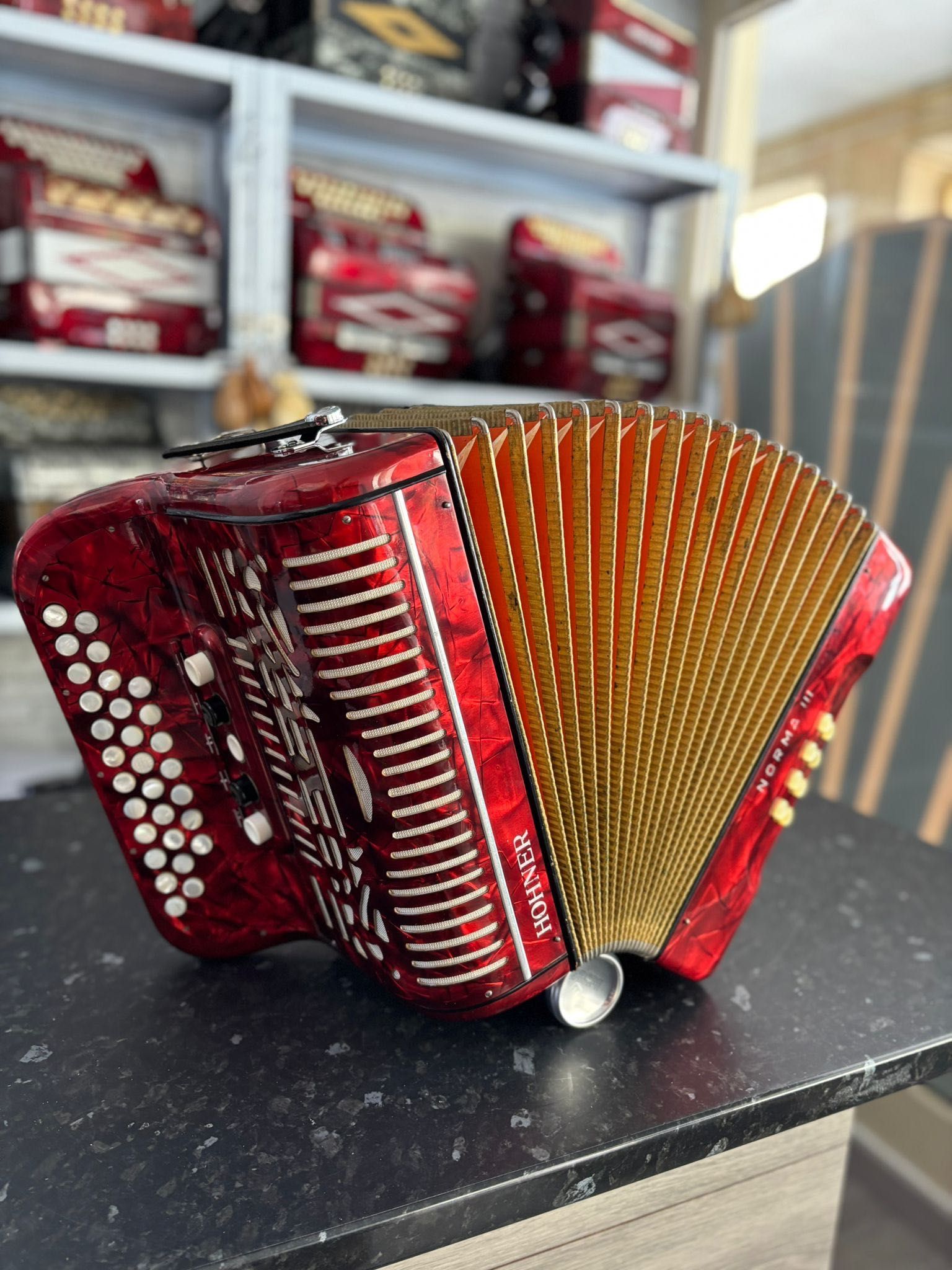 Concertina Hohner Norma III Fã