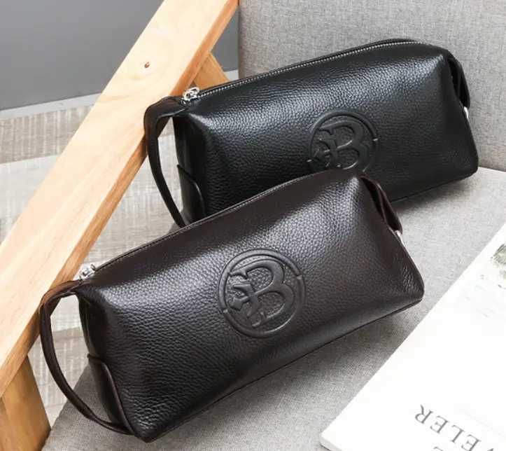 Мужской клатч барсетка сумка с ручкой натуральная кожа Feidikabolo Top