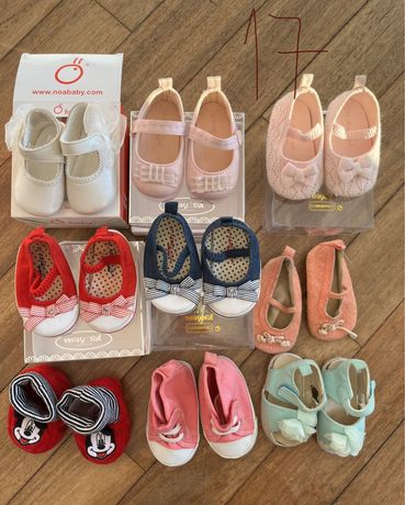 Calçado/sapatos bébé menina - botinhas desde nascimento até tam 19