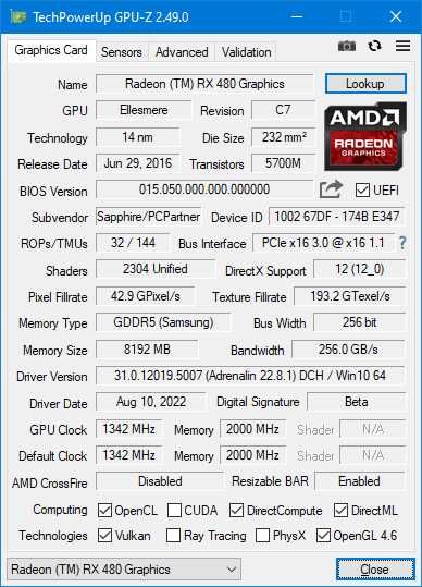 Відеокарта SAPPHIRE NITRO+ Radeon RX480 8G GDDR5 DUAL OC