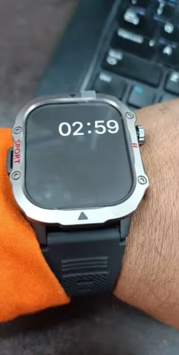 Смарт часы тактические c GPS. Compass. 500mAh. AMOLED.