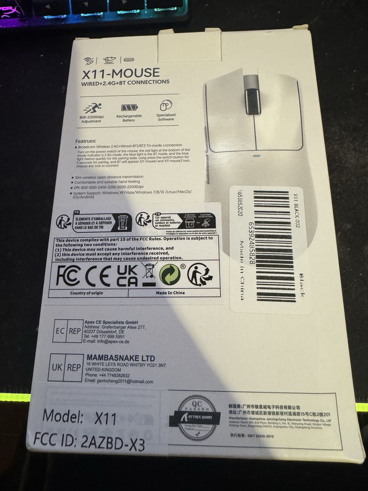 Attack shark X11-mouse