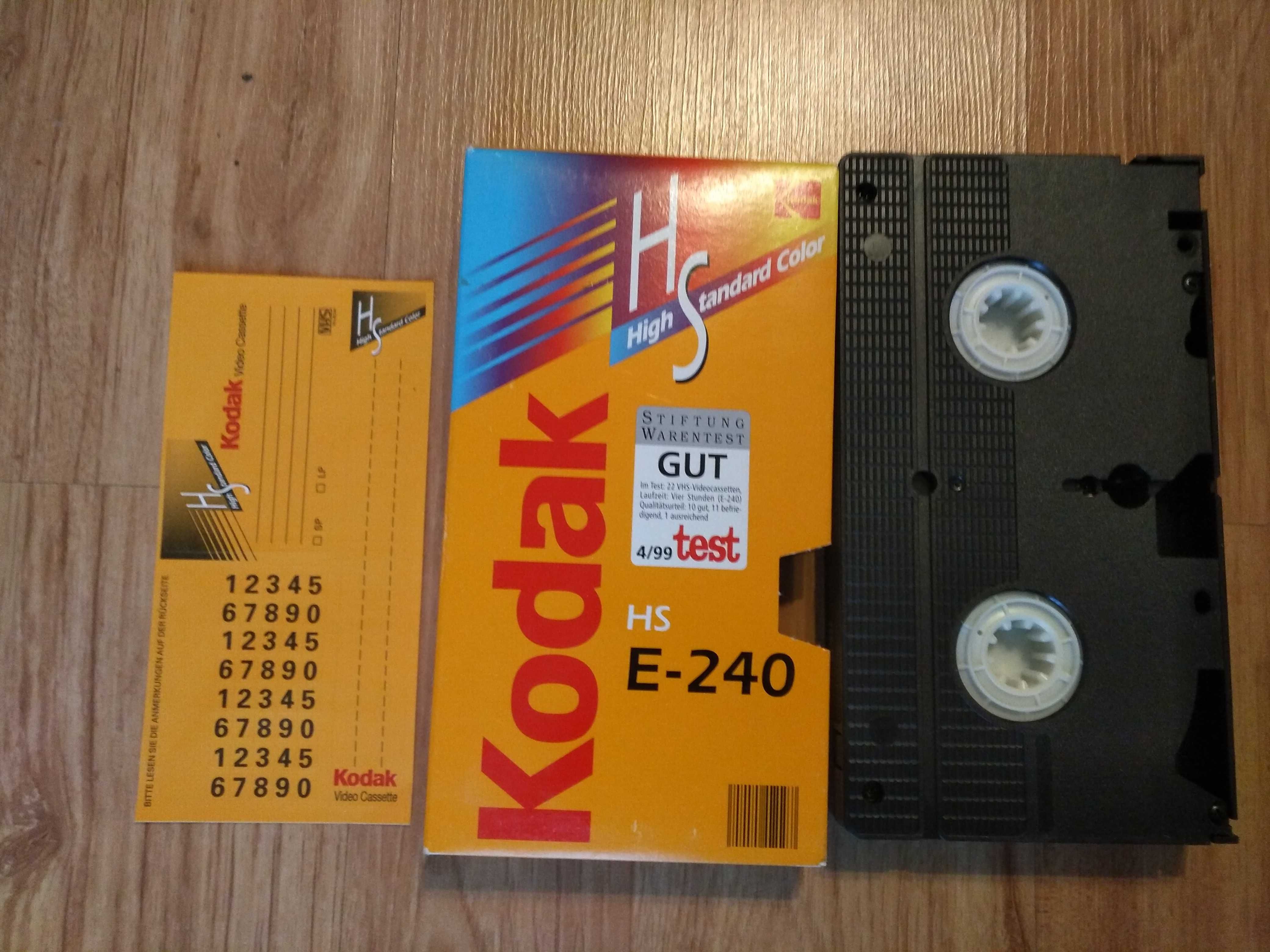 Kaseta VHS magnetowid 240 min