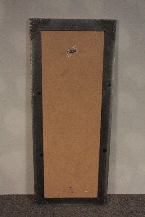 Stylowe Lustro w Srebrnej Ramie-134 x54 ze Szlifem