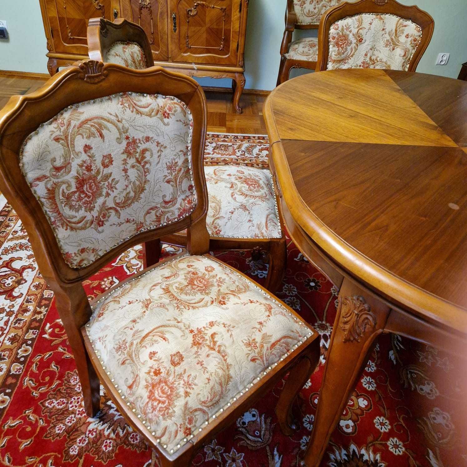 Stylowy stół z 6 krzesłami