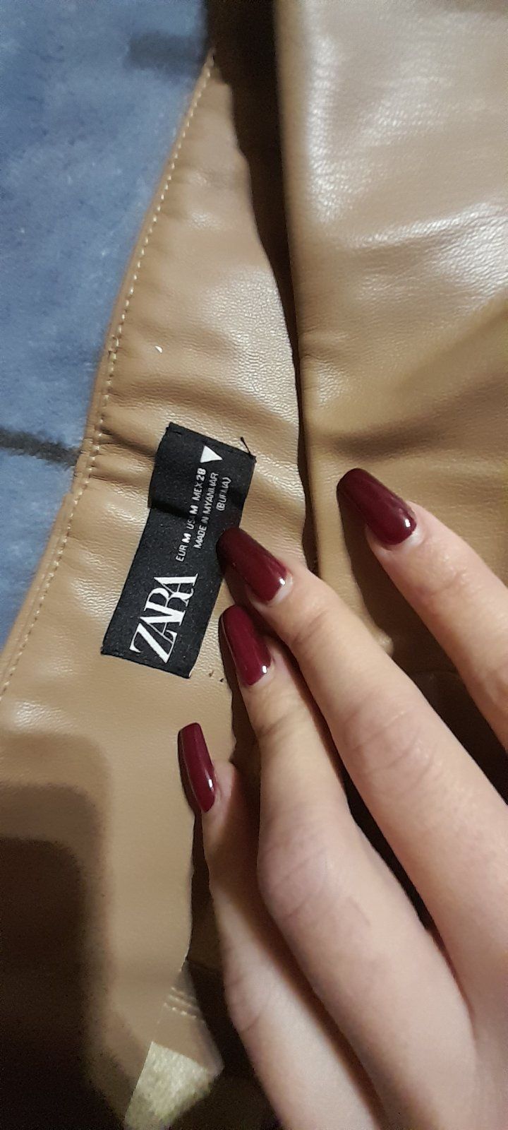 Женские штаны/лосины из экокожи Zara  новые