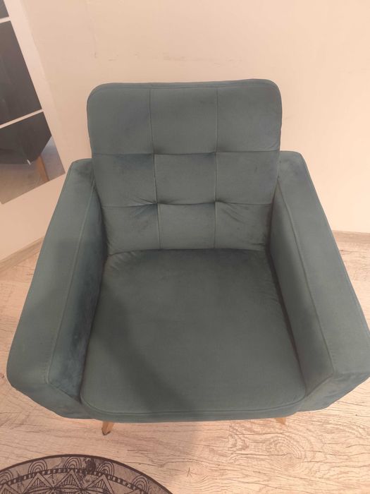 Fotele 2 szt. butelkowa zieleń