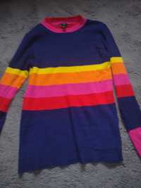 Sweter wielokolorowy damski m