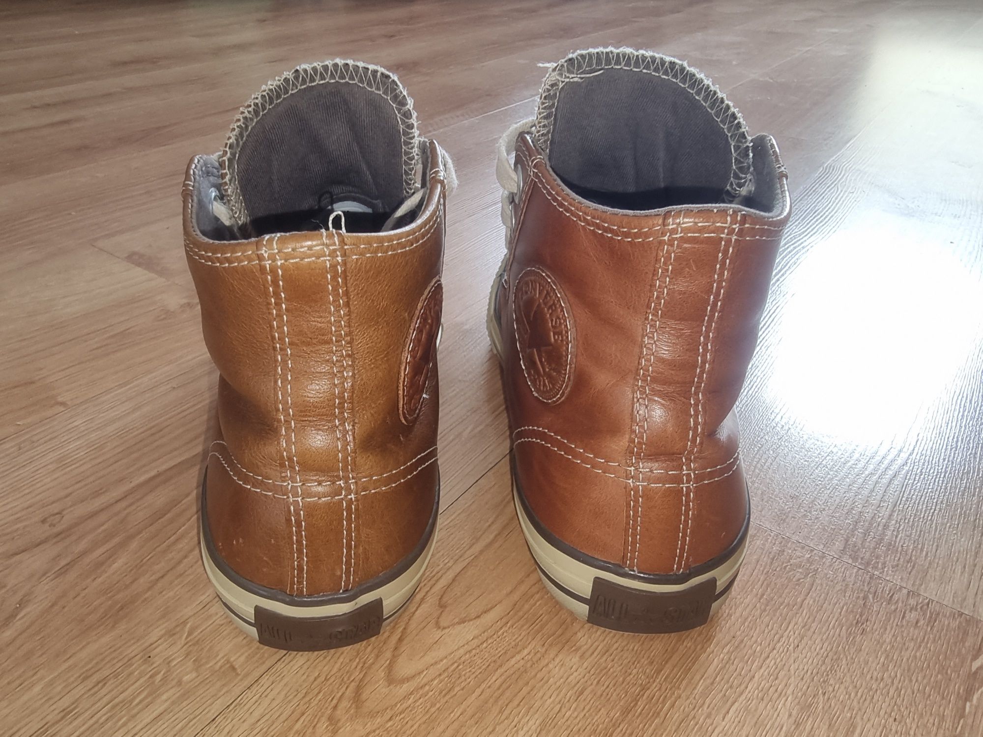 Skórzane buty Converse All Star Mid Pinecone Boots, rozmiar 40-40.5