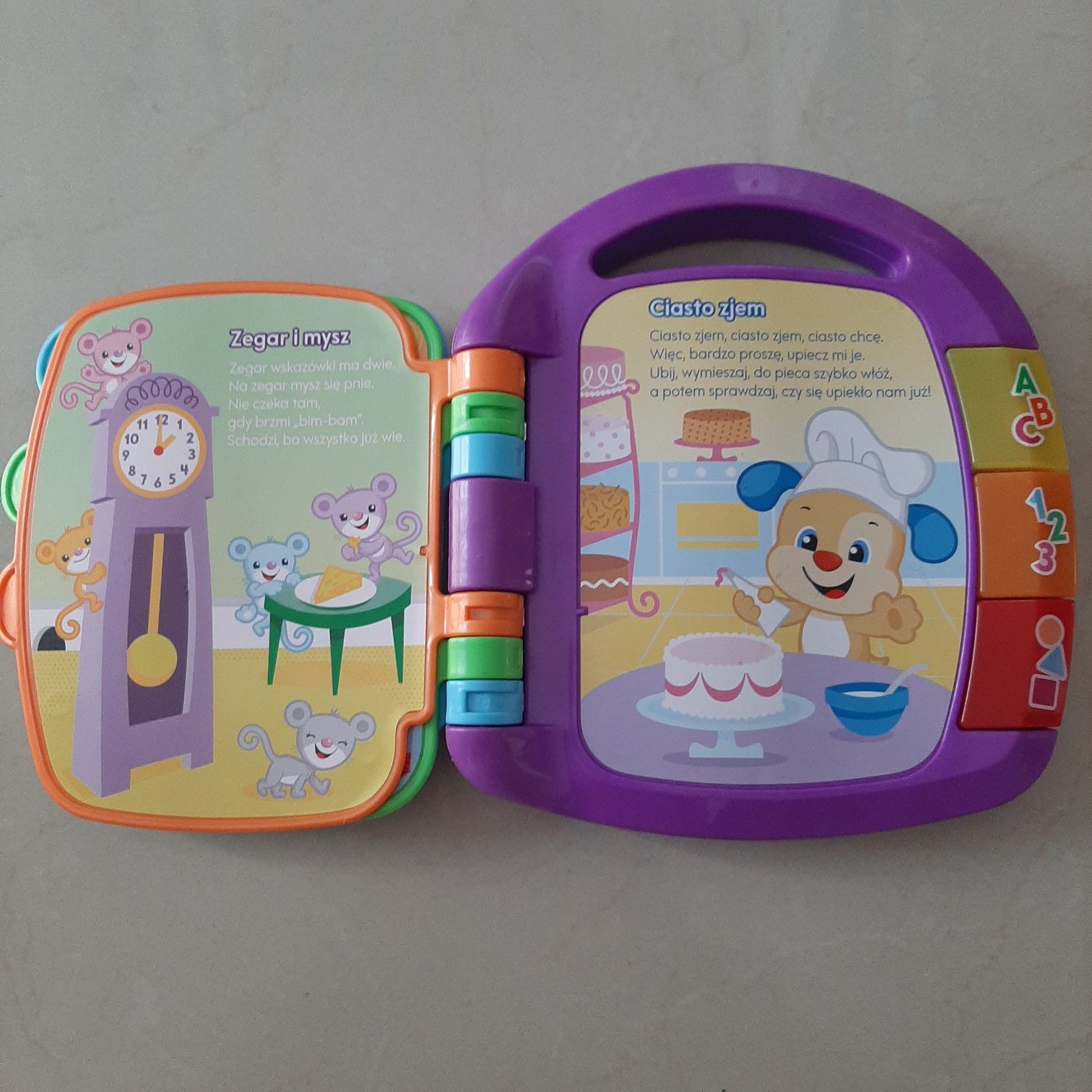 Książka z wierszykami Fisher price