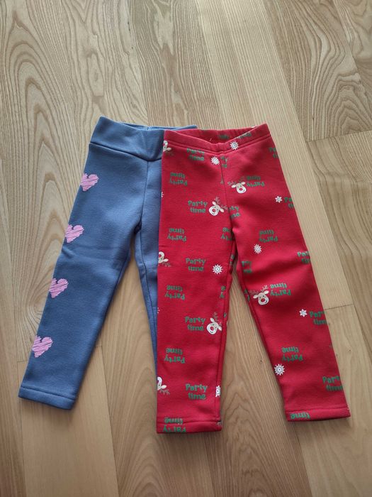 Legginsy getry spodnie ocieplane rozmiar 86