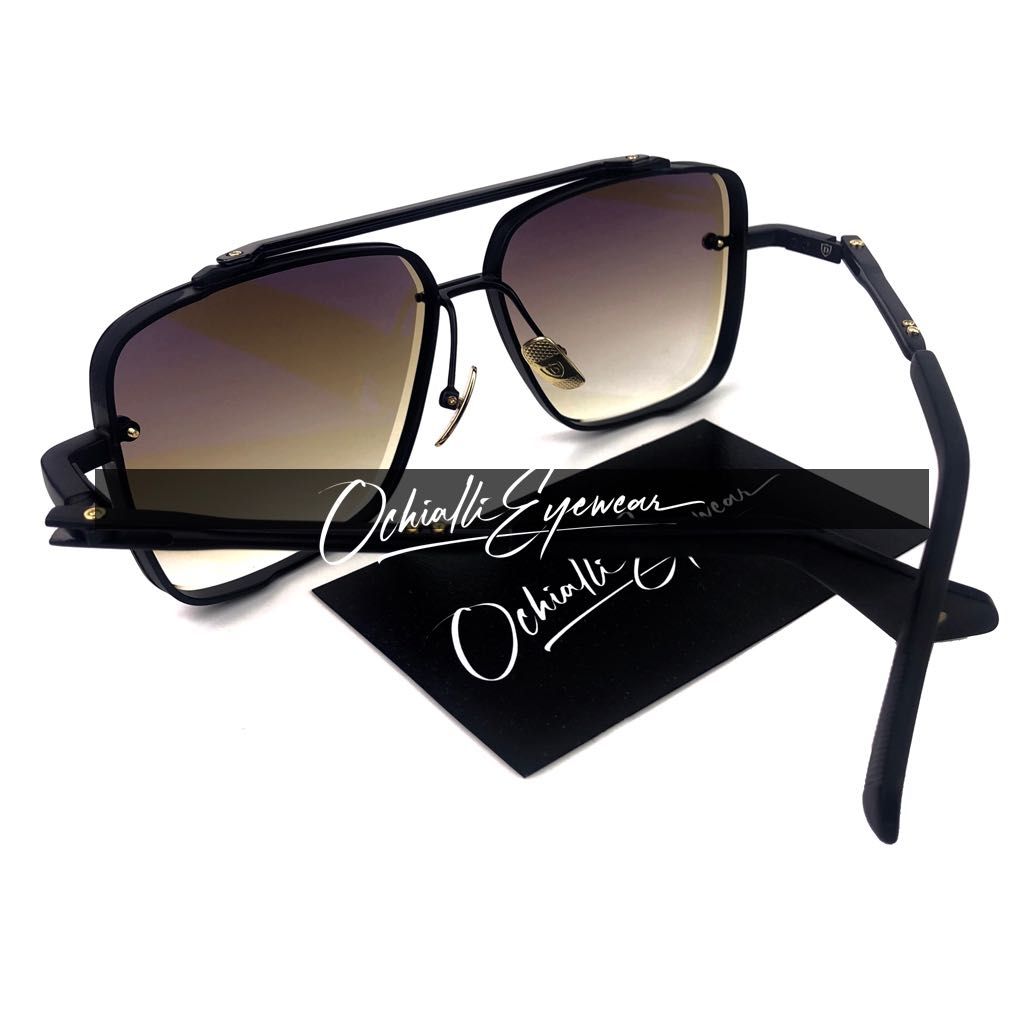 Okulary przeciwsłoneczne Dita MACH SIX czarny mat/szkła brąz, pudełko