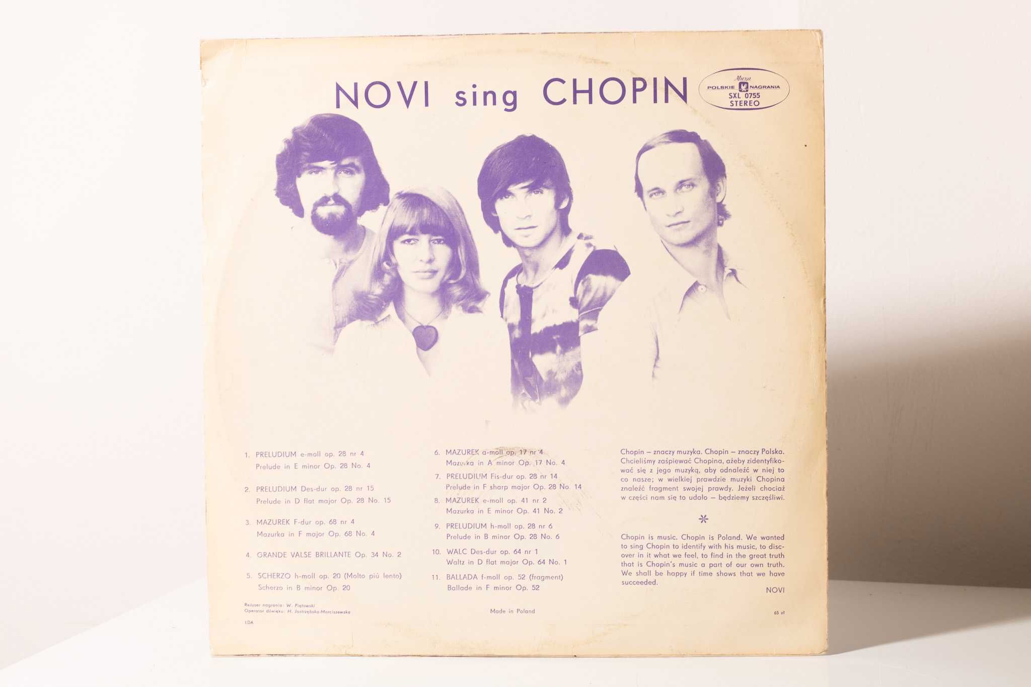 LP NOVI Singers sing Chopin BDB-