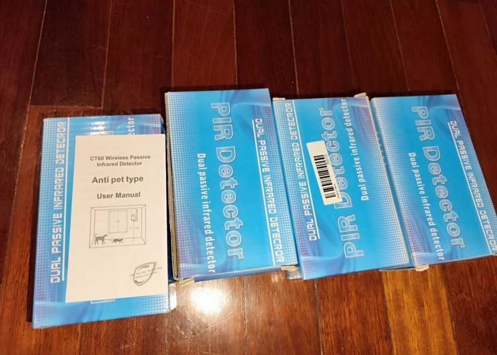 4 Detetores de  movimento infravermelhos sem fio (PIR)