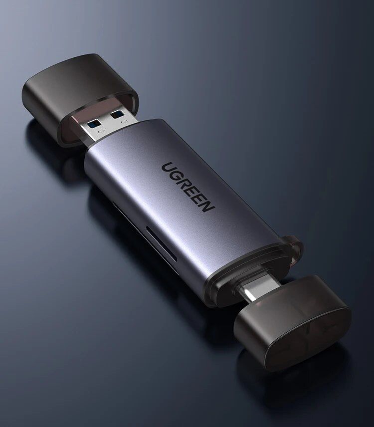 Кардридер UGREEN CM185  Type C - USB 3.0 OTG адаптер (50706)