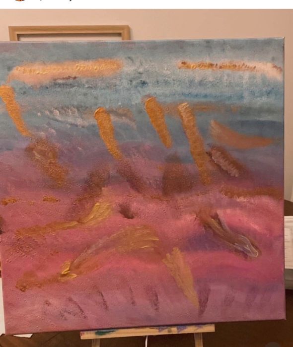 Quadro acrílica sob tela 50x50