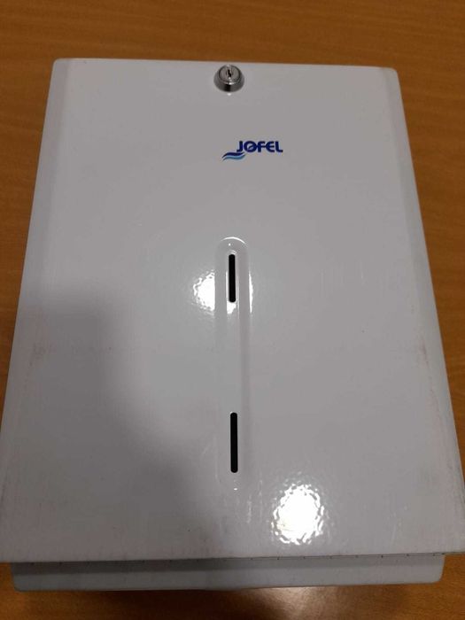 Dispensador toalhitas zig zag METAL BRANCO NOVO