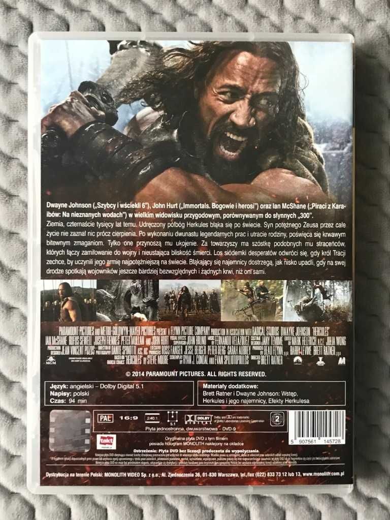 "Hercules", "Conan Barbarzyńca" - 2 DVD NOWE (polskie napisy i lektor)