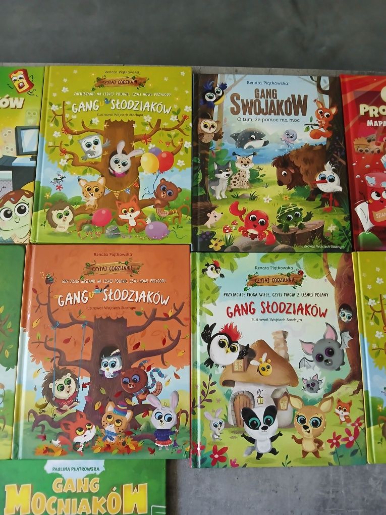 Książki Biedronka Gang 11 sztuk różnych