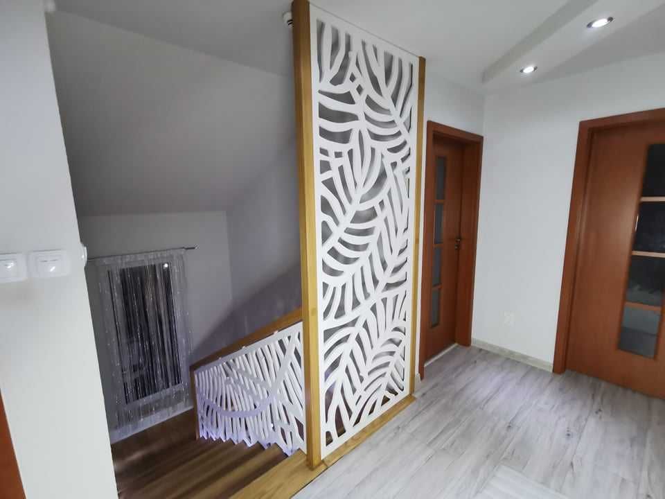 Nowoczesna loftowa balustrada schodowa poręcz antresola barierka
