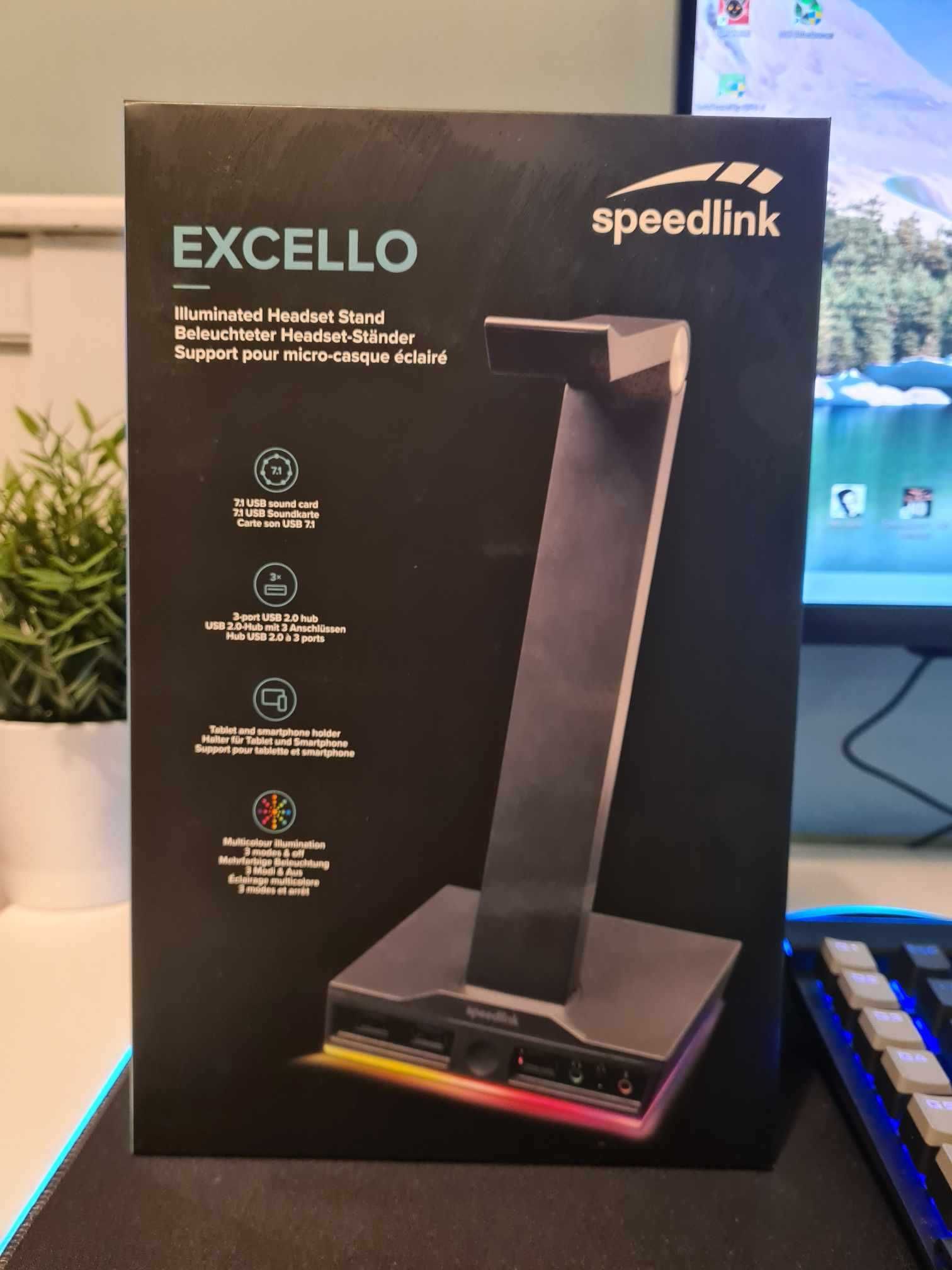 Nowy! Stojak Na słuchawki SpeedLink EXCELLO RGB Gwarancja!