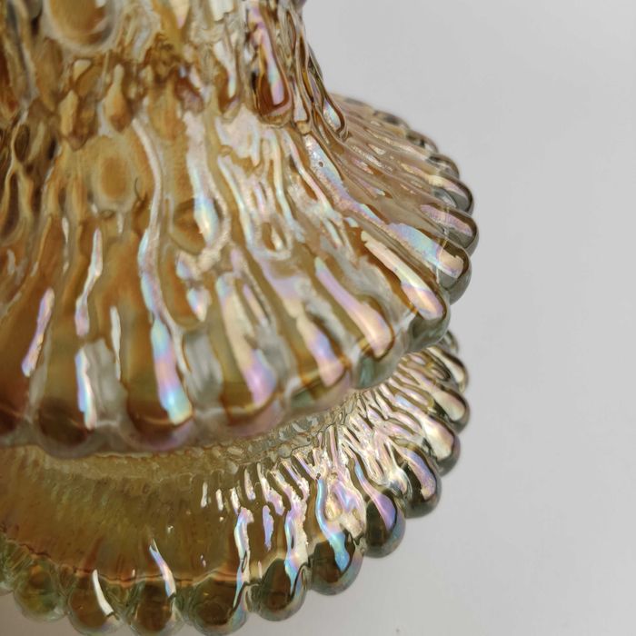 Wazonik szklany UFO proj. Timo Sarpaneva Iittala - lata 70 - żółty